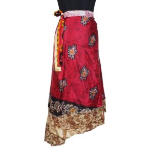 Vintage Silk Magic Wrap Skirt SW2220