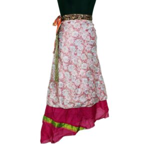 Vintage Silk Magic Wrap Skirt SW2222