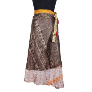 Vintage Silk Magic Wrap Skirt SW2223