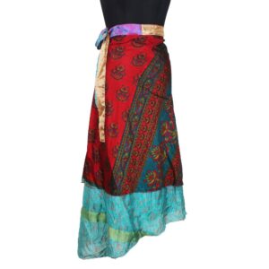 Vintage Silk Magic Wrap Skirt SW2228