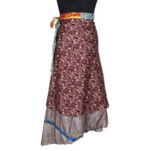 Vintage Silk Magic Wrap Skirt SW2229