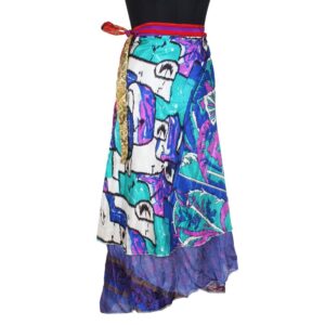 Vintage Silk Magic Wrap Skirt SW2230