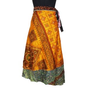 Vintage Silk Magic Wrap Skirt SW2232