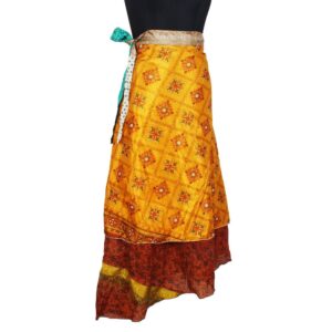 Vintage Silk Magic Wrap Skirt SW2233