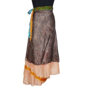 Vintage Silk Magic Wrap Skirt SW2234