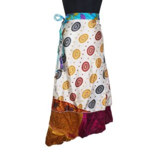 Vintage Silk Magic Wrap Skirt SW2239