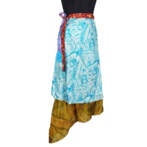 Vintage Silk Magic Wrap Skirt SW2240
