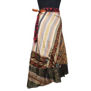 Vintage Silk Magic Wrap Skirt SW2241