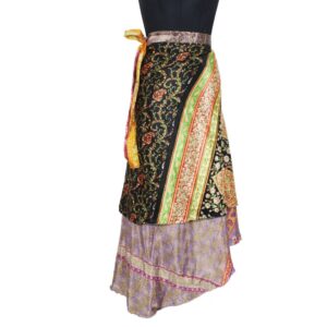 Vintage Silk Magic Wrap Skirt SW2242