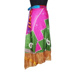 Vintage Silk Magic Wrap Skirt SW2245