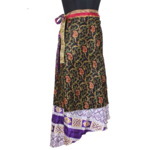 Vintage Silk Magic Wrap Skirt SW2248