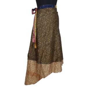 Vintage Silk Magic Wrap Skirt SW2252