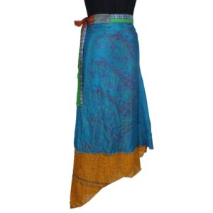 Vintage Silk Magic Wrap Skirt SW2253