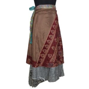 Vintage Silk Magic Wrap Skirt SW2254