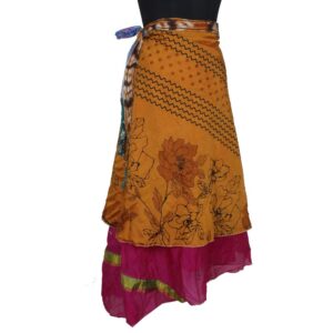 Vintage Silk Magic Wrap Skirt SW2256