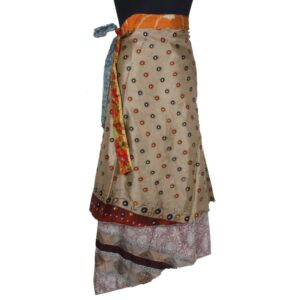 Vintage Silk Magic Wrap Skirt SW2257