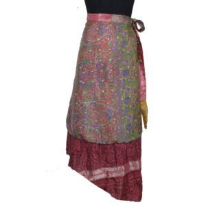 Vintage Silk Magic Wrap Skirt SW2258
