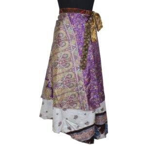 Vintage Silk Magic Wrap Skirt SW2259