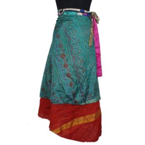 Vintage Silk Magic Wrap Skirt SW2260