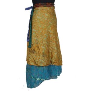 Vintage Silk Magic Wrap Skirt SW2262