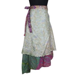 Vintage Silk Magic Wrap Skirt SW2265