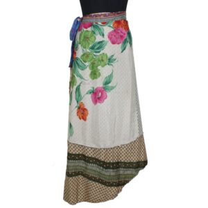 Vintage Silk Magic Wrap Skirt SW2268