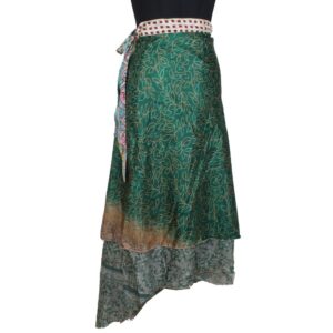 Vintage Silk Magic Wrap Skirt SW2272
