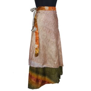 Vintage Silk Magic Wrap Skirt SW2274