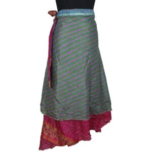 Vintage Silk Magic Wrap Skirt SW2276