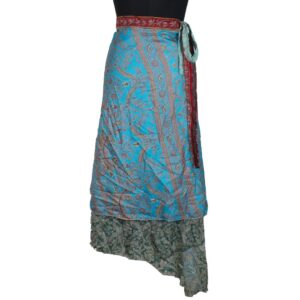 Vintage Silk Magic Wrap Skirt SW2277