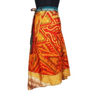 Vintage Silk Magic Wrap Skirt SW2279