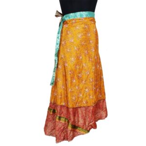 Vintage Silk Magic Wrap Skirt SW2280