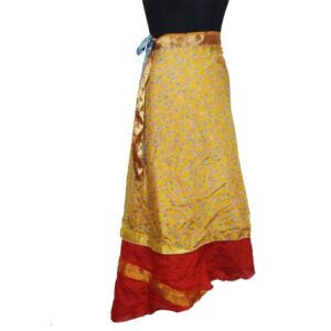 Vintage Silk Magic Wrap Skirt SW2281