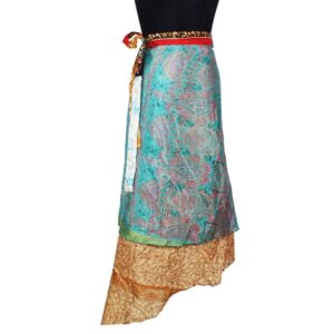 Vintage Silk Magic Wrap Skirt SW2282