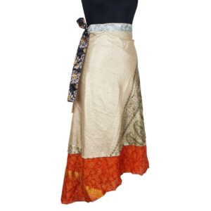 Vintage Silk Magic Wrap Skirt SW2283