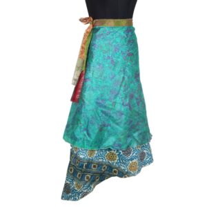 Vintage Silk Magic Wrap Skirt SW2286
