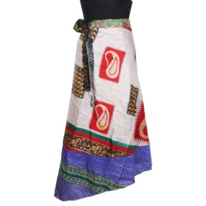 Vintage Silk Magic Wrap Skirt SW2287