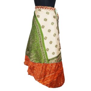 Vintage Silk Magic Wrap Skirt SW2288