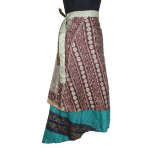Vintage Silk Magic Wrap Skirt SW2289
