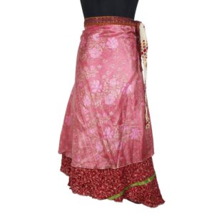 Vintage Silk Magic Wrap Skirt SW2290