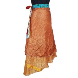 Vintage Silk Magic Wrap Skirt SW2291