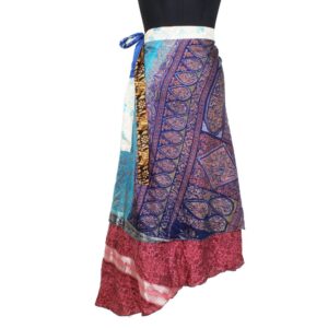 Vintage Silk Magic Wrap Skirt SW2293