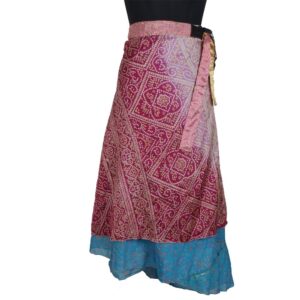 Vintage Silk Magic Wrap Skirt SW2296