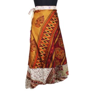 Vintage Silk Magic Wrap Skirt SW2300