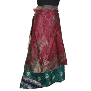 Vintage Silk Magic Wrap Skirt SW2301