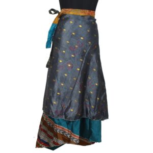 Vintage Silk Magic Wrap Skirt SW2302
