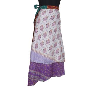 Vintage Silk Magic Wrap Skirt SW2306