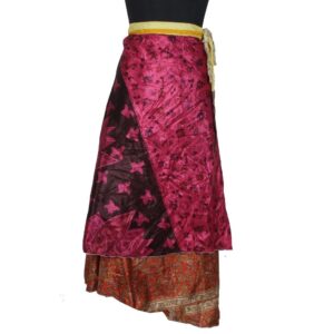 Vintage Silk Magic Wrap Skirt SW2307