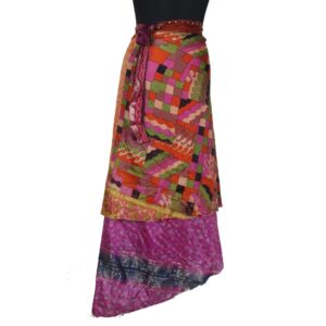 Vintage Silk Magic Wrap Skirt SW2310