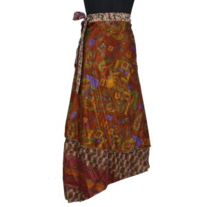 Vintage Silk Magic Wrap Skirt SW2311